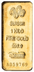 1kilogram gold bar PAMP SUISSE