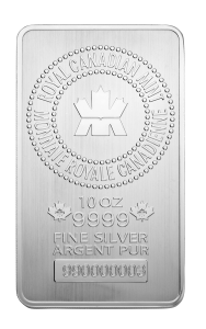 10 oz Silver Bar Royal Canadian Mint