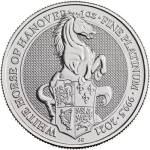 1 oz Platinum Queens Beast Coin - The White Horse