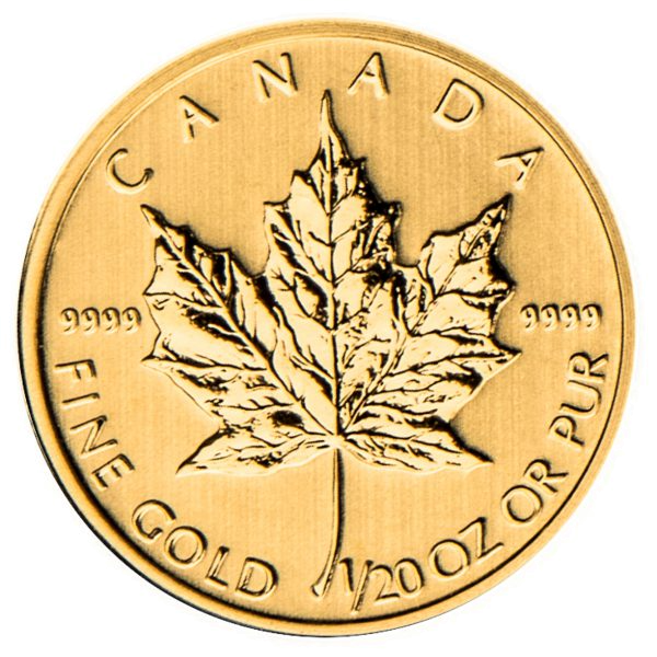 1/20 oz Gold Maple Leaf Coin