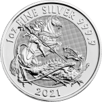 2021 1 oz Royal Mint Valiant Silver