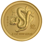 10 oz Gold Coin Year of the Snake 2001