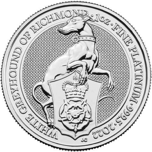 1 oz Platinum Coin Greyhound