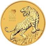 2022 1/10 OZ PERTH MINT GOLD TIGER