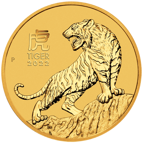 2022 1/4 OZ PERTH MINT GOLD TIGER