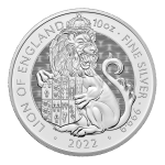 10 oz 2022 Silver Tudor Beasts Lion Coin