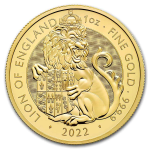 1/4 oz gold coin tudor beast lion
