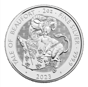 2023 Tudor Beasts Yale 2 oz Silver Coin