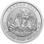 2 oz Silver Coin Sabretooth Royal Canadian Mint