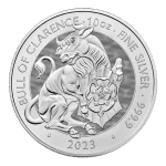 10 oz Silver Coin Bull of Clarence King Charles