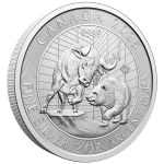 2 oz Bull and Bear Silver Coin