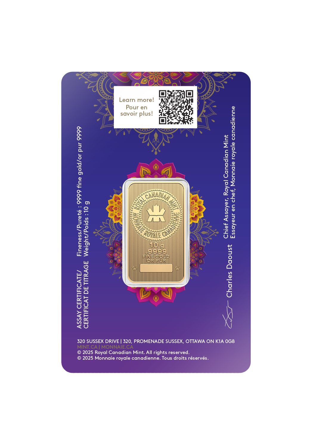 10 gram Gold Bar RCM - Celebrate Diwali